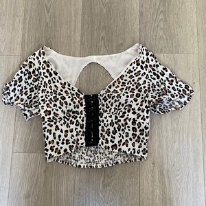 Cheetah crop top